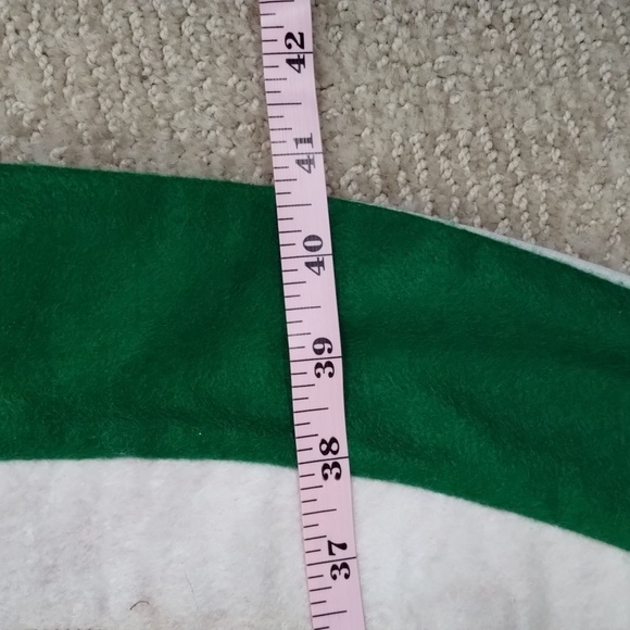 Christmas Stocking and tree skirt set 3 piece snowman theme patchwork quilted - Picture 3 of 7